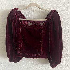 Free People Velvet Top
